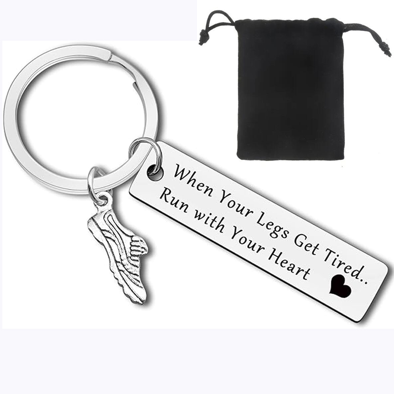 Health Wellness Gifts - นักวิ่งของขวัญ Marathon Runner พวงกุญแจของขวัญสร้างแรงบันดาลใจสําหรับฟิตเนส GYM Running
