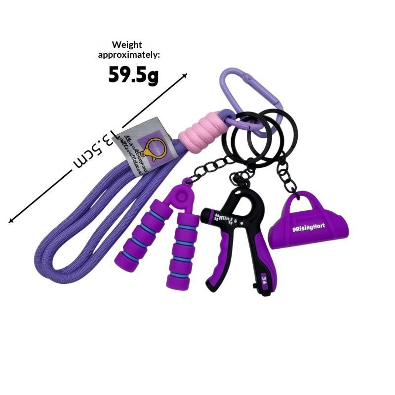 Health Wellness Gifts - /Vly/ชุดฟิตเนส กระเป๋าเป้สะพายหลังตกแต่งทันสมัย ของขวัญจี้ห้อย ของตกแต่งสไตล์กีฬาแบบเฉพาะตัว พวงกุญแจ 1