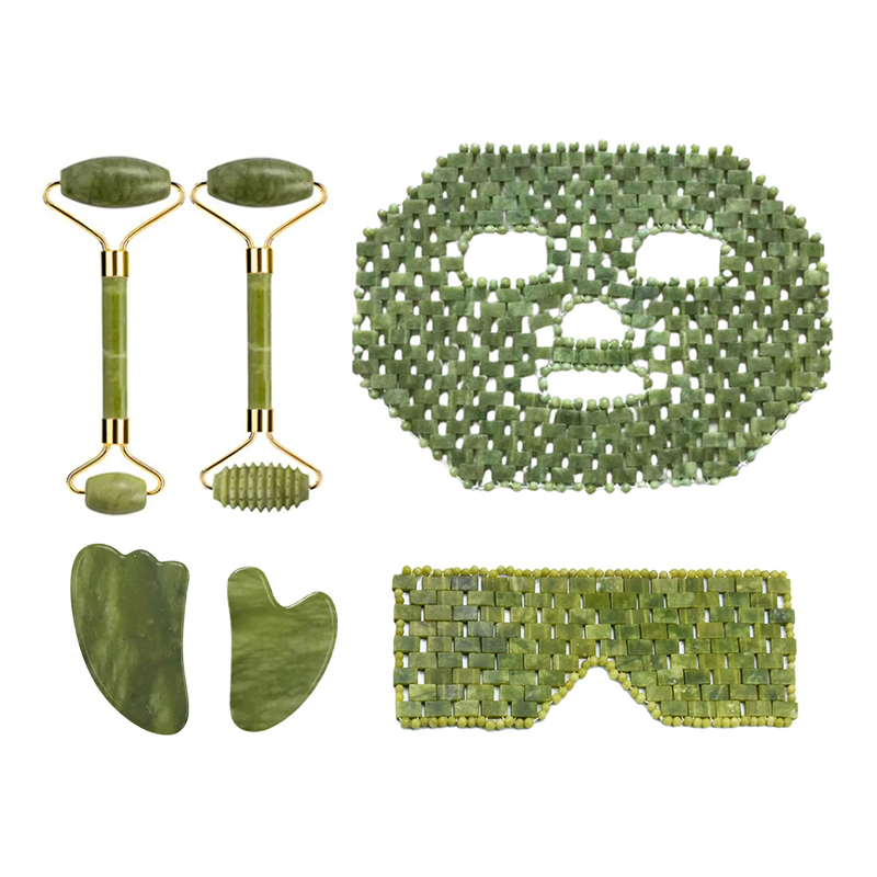 Jade Gua Sha Tool - ธรรมชาติ Xiuyan Jade Facial Mask Gouache
