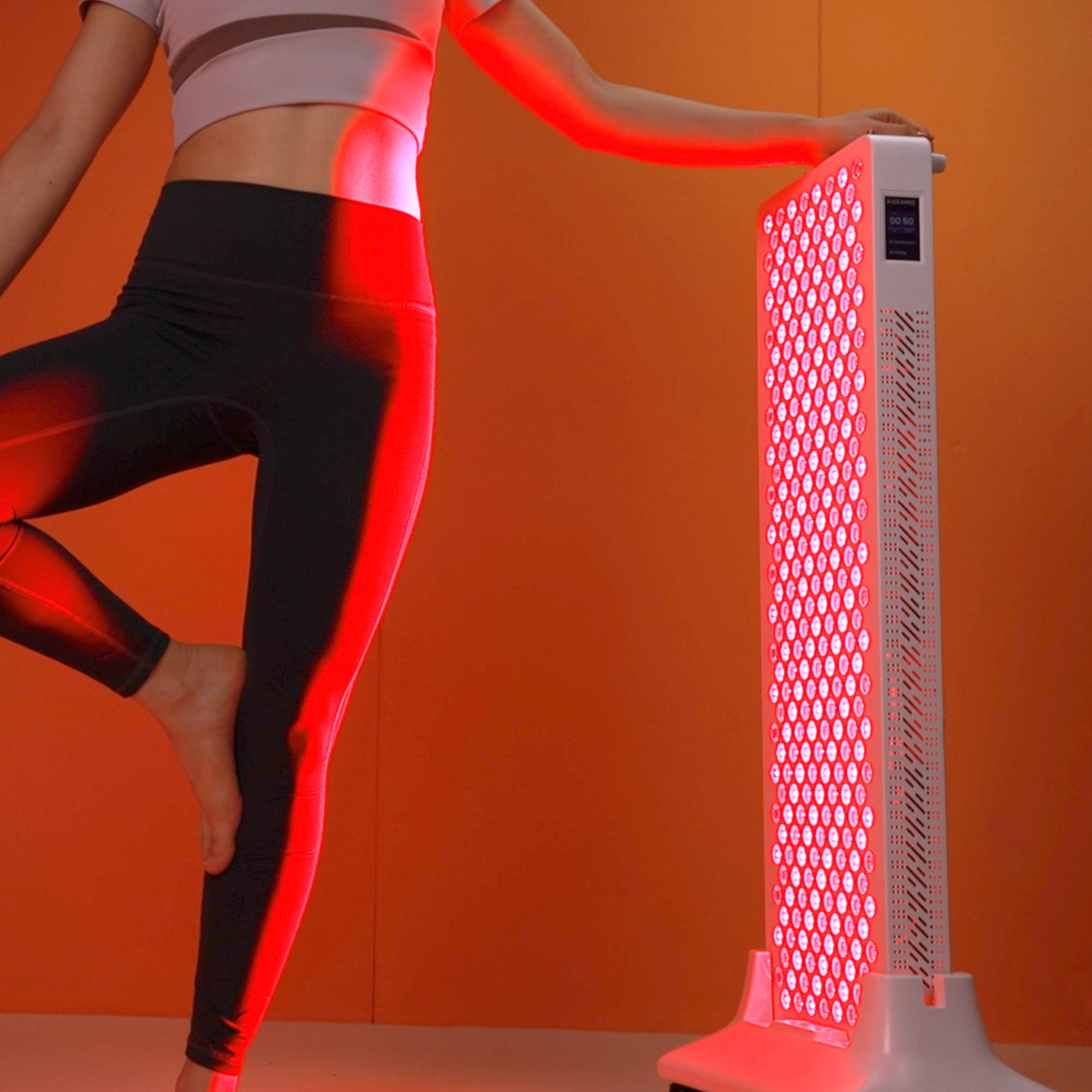 Red Light Therapy Device - IDEATHERAPY เครื่องบำบัดด้วยแสง LED แบบตั้งโต๊ะสำหรับใช้ในบ้าน หน้าจอสัมผัส ปลั๊กแบบ