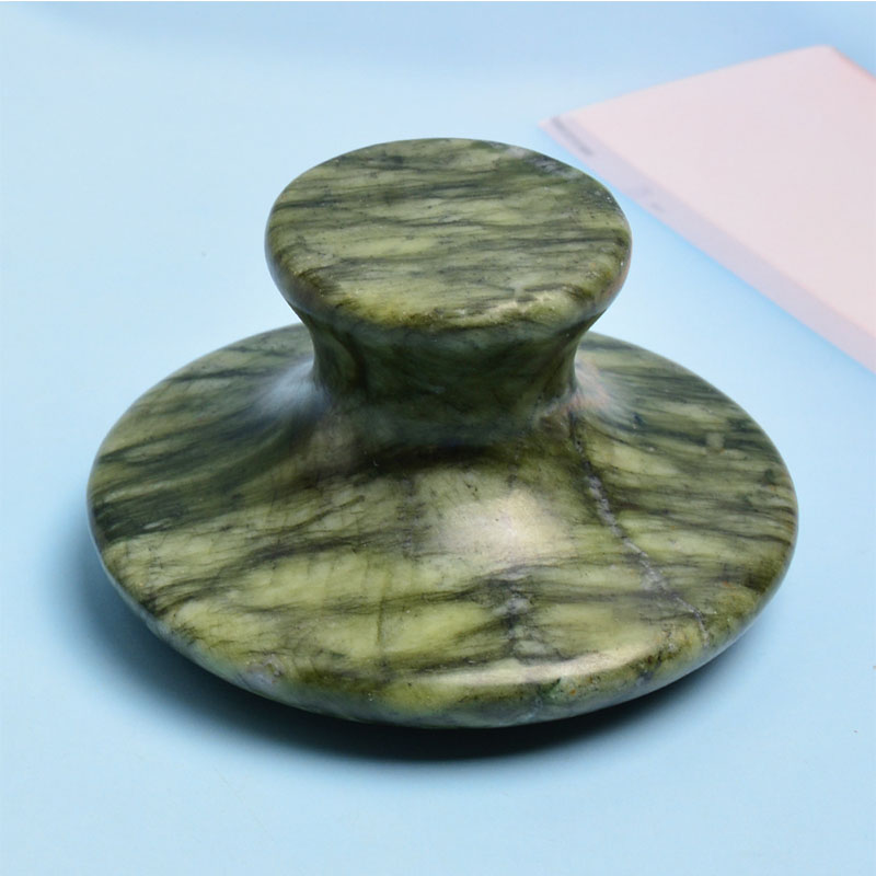เครื่องนวดหัวเห็ดหยกธรรมชาติขน - Jade Gua Sha Tool บทวิจารณ์และราคา