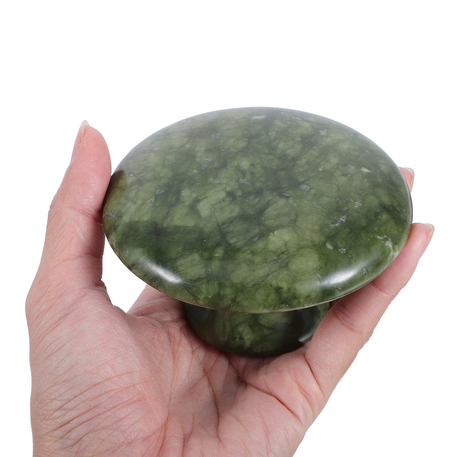 หินหยกนวดหน้า คอ หลัง รูปทรงเห - Jade Gua Sha Tool บทวิจารณ์และราคา