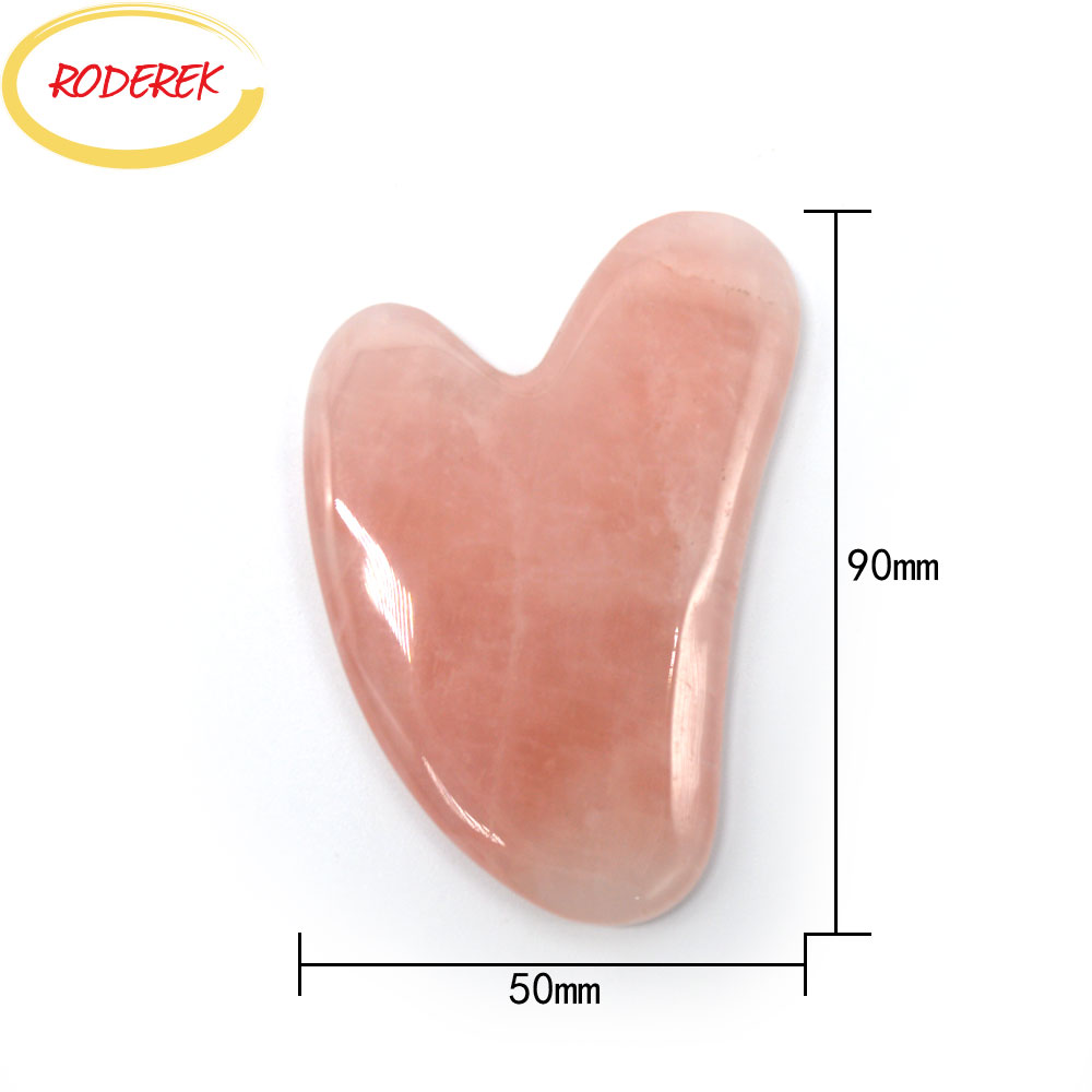 Jade Guasha แผ่นธรรมชาติ Rose  - Jade Gua Sha Tool บทวิจารณ์และราคา