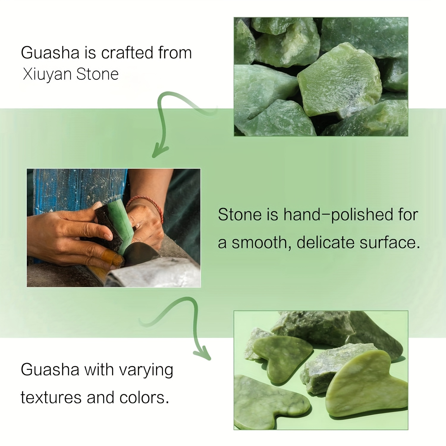 เครื่องมือขูดหน้ากัวซา หยกแท้  - Jade Gua Sha Tool บทวิจารณ์และราคา