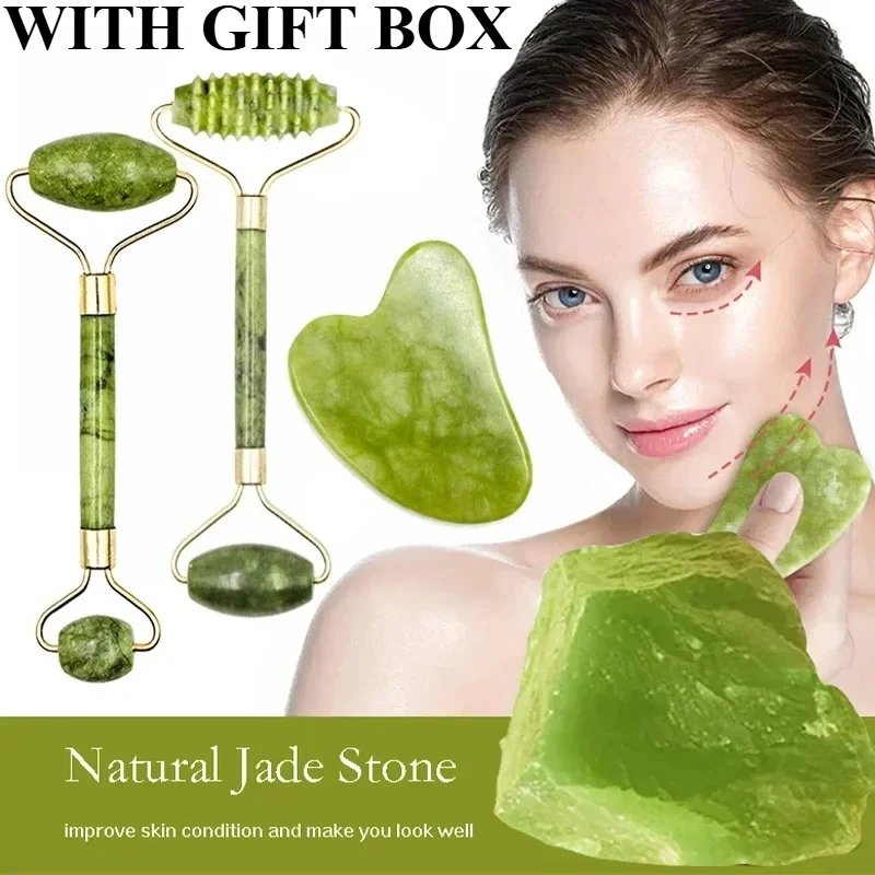 ลูกกลิ้งหยกธรรมชาติ กัวซา หินธ - Jade Gua Sha Tool บทวิจารณ์และราคา